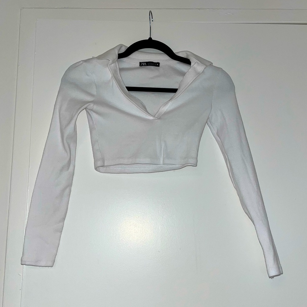 Zara bundle: cropped long sleeve polo